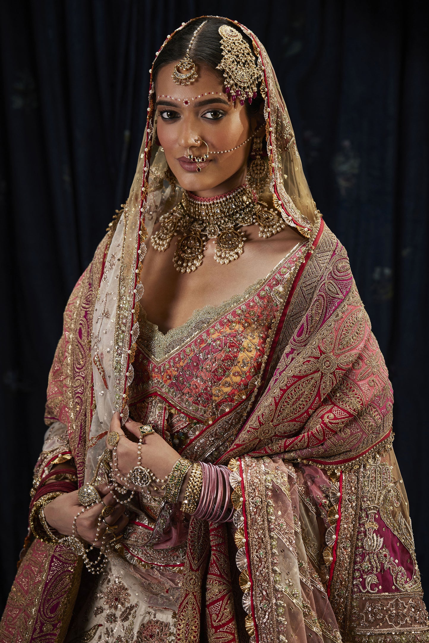 Ivory Silk Lehenga