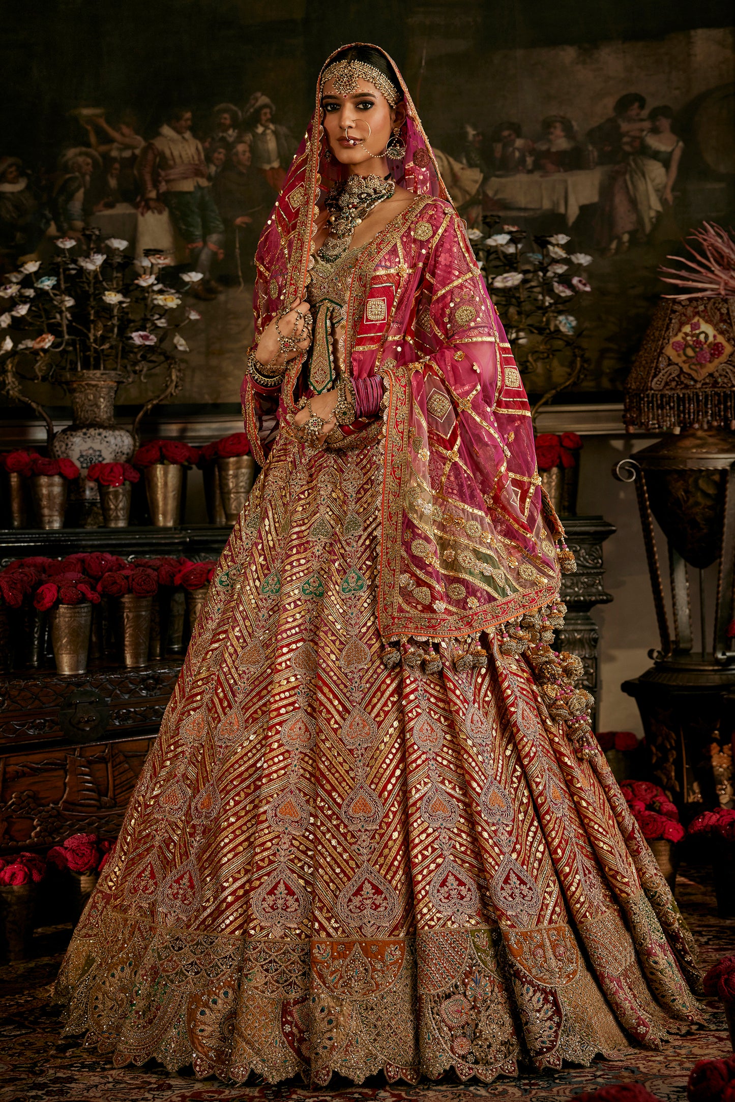 Rani Pink Gota Lehenga