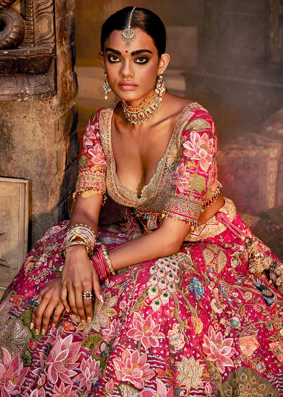 Rani Pink Pichhwai Lehenga