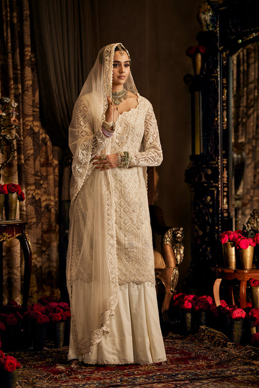 Ivory Tulle Sharara