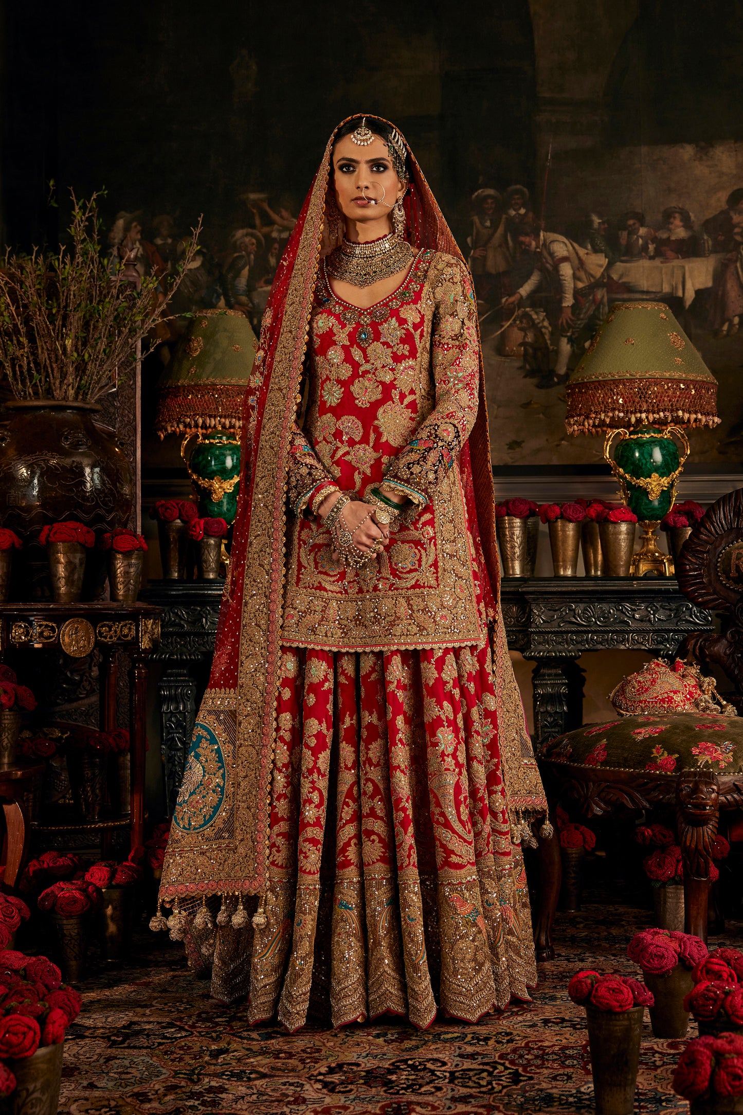 Deep Red Sharara