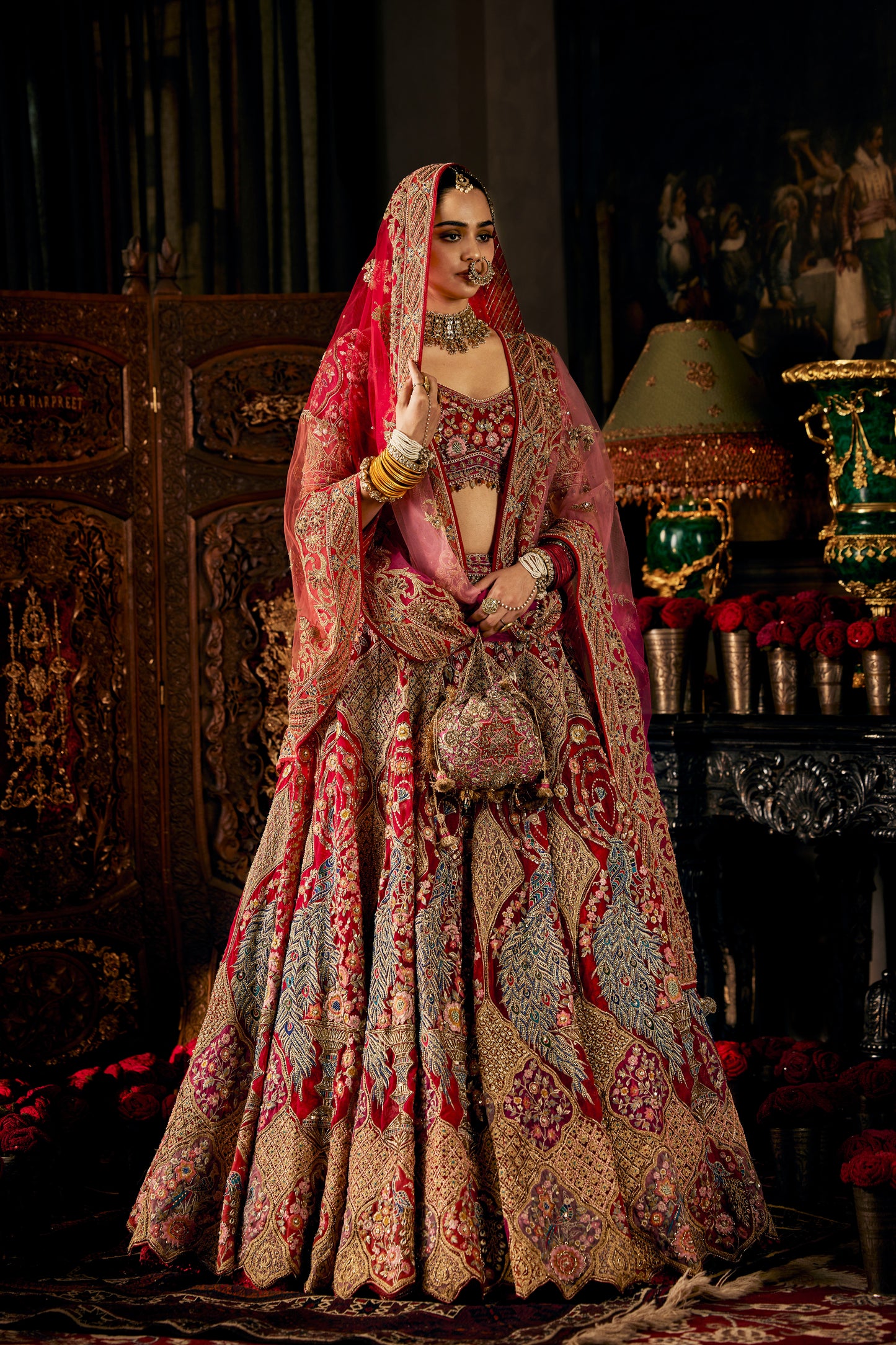 Ruby Red Lehenga