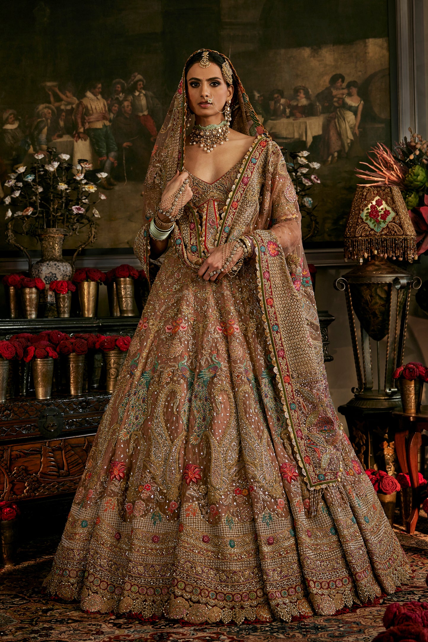 Earthy Blush Pink Lehenga