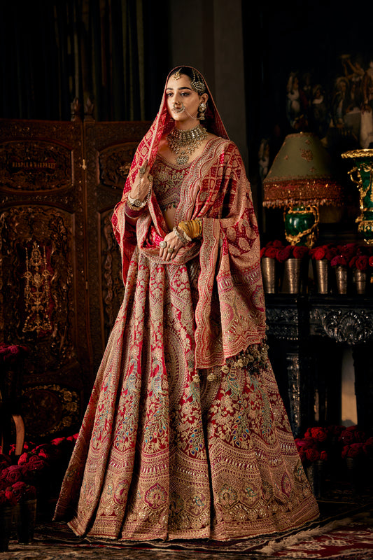 Berry Red Lehenga