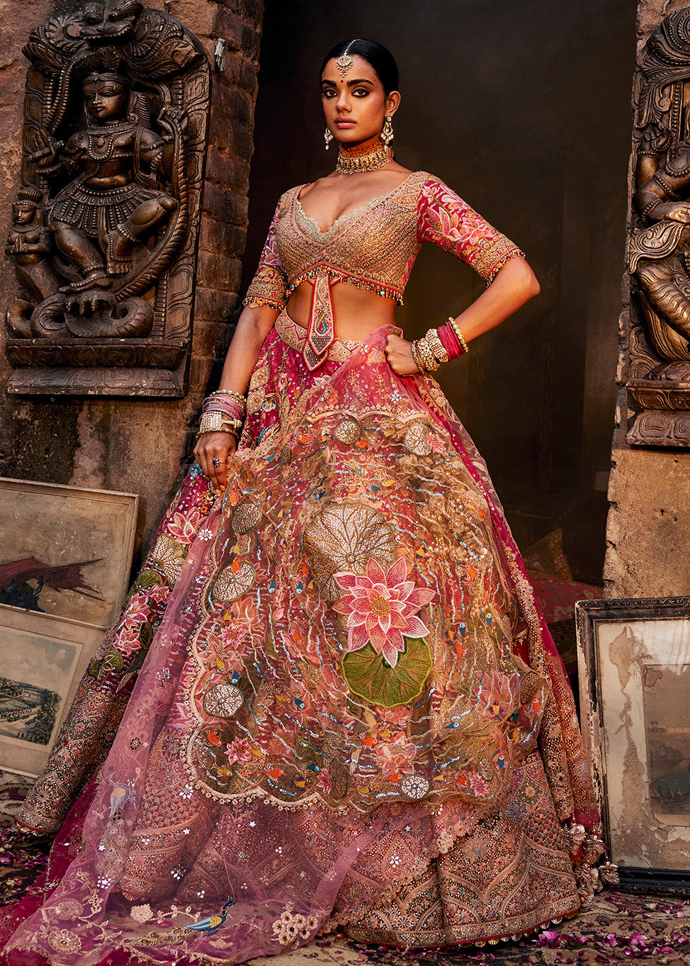 Rani Pink Pichhwai Lehenga