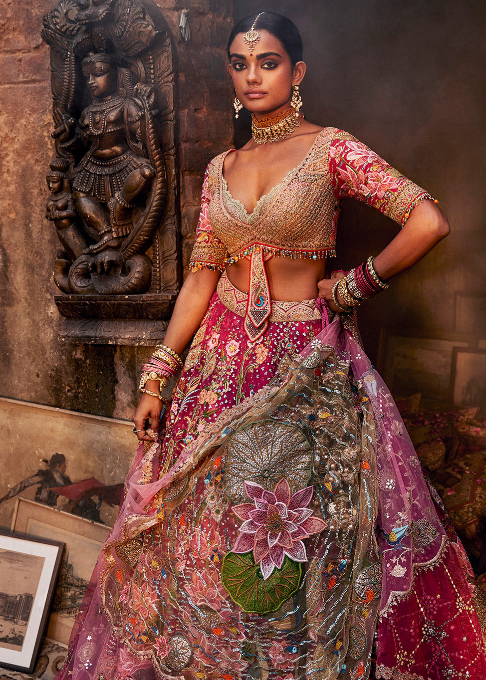 Rani Pink Pichhwai Lehenga