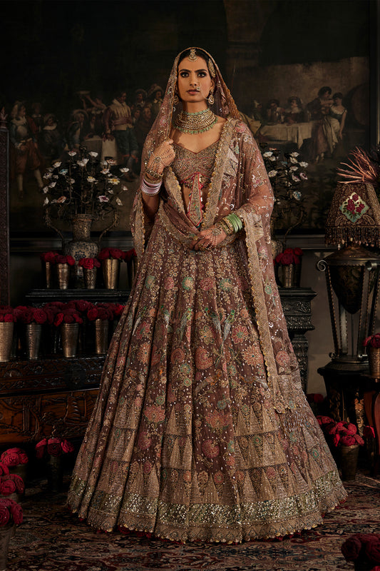 Earthy Art Deco Lehenga