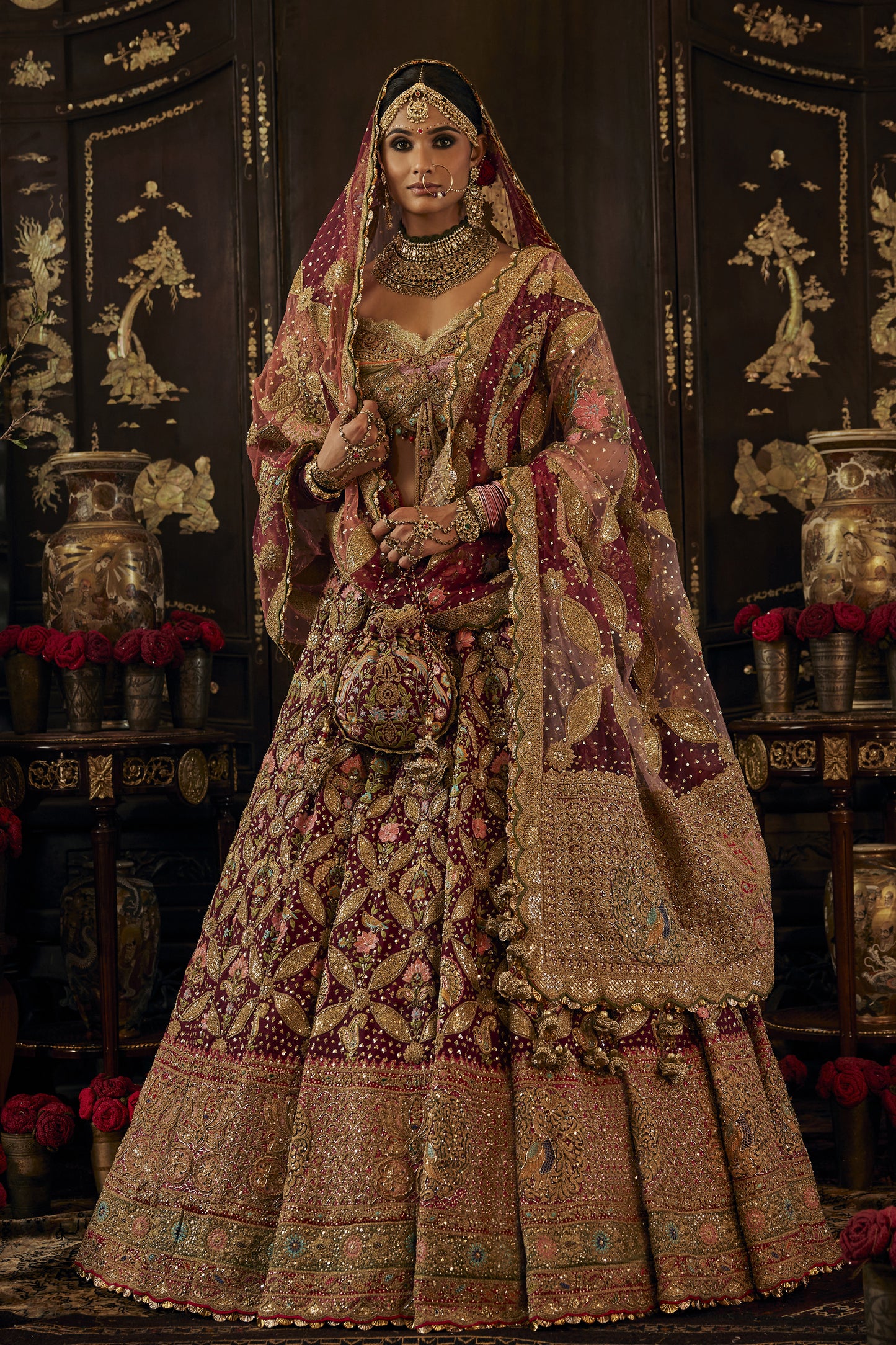 Ruby Prachin-Kari Lehenga