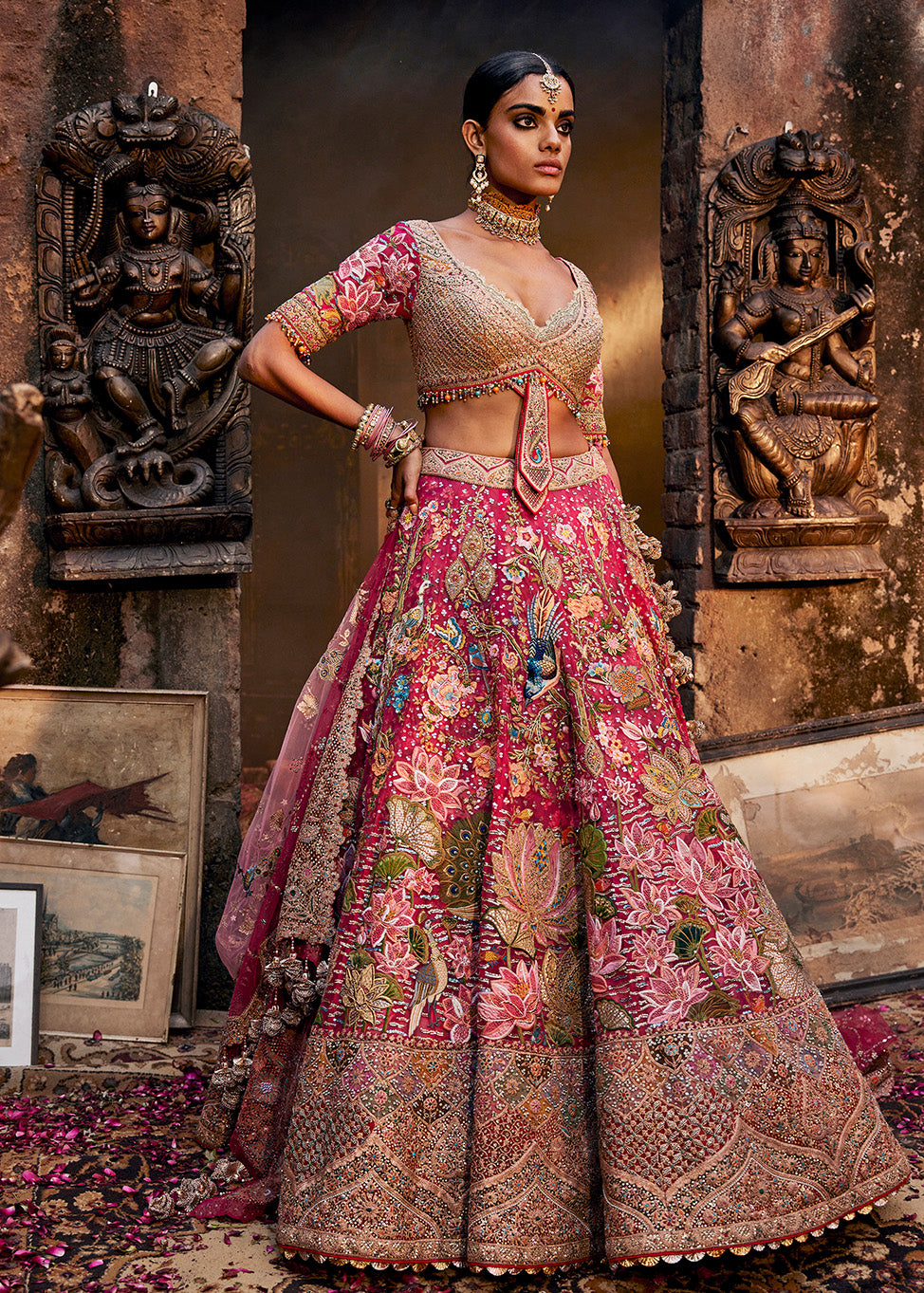 Rani Pink Pichhwai Lehenga