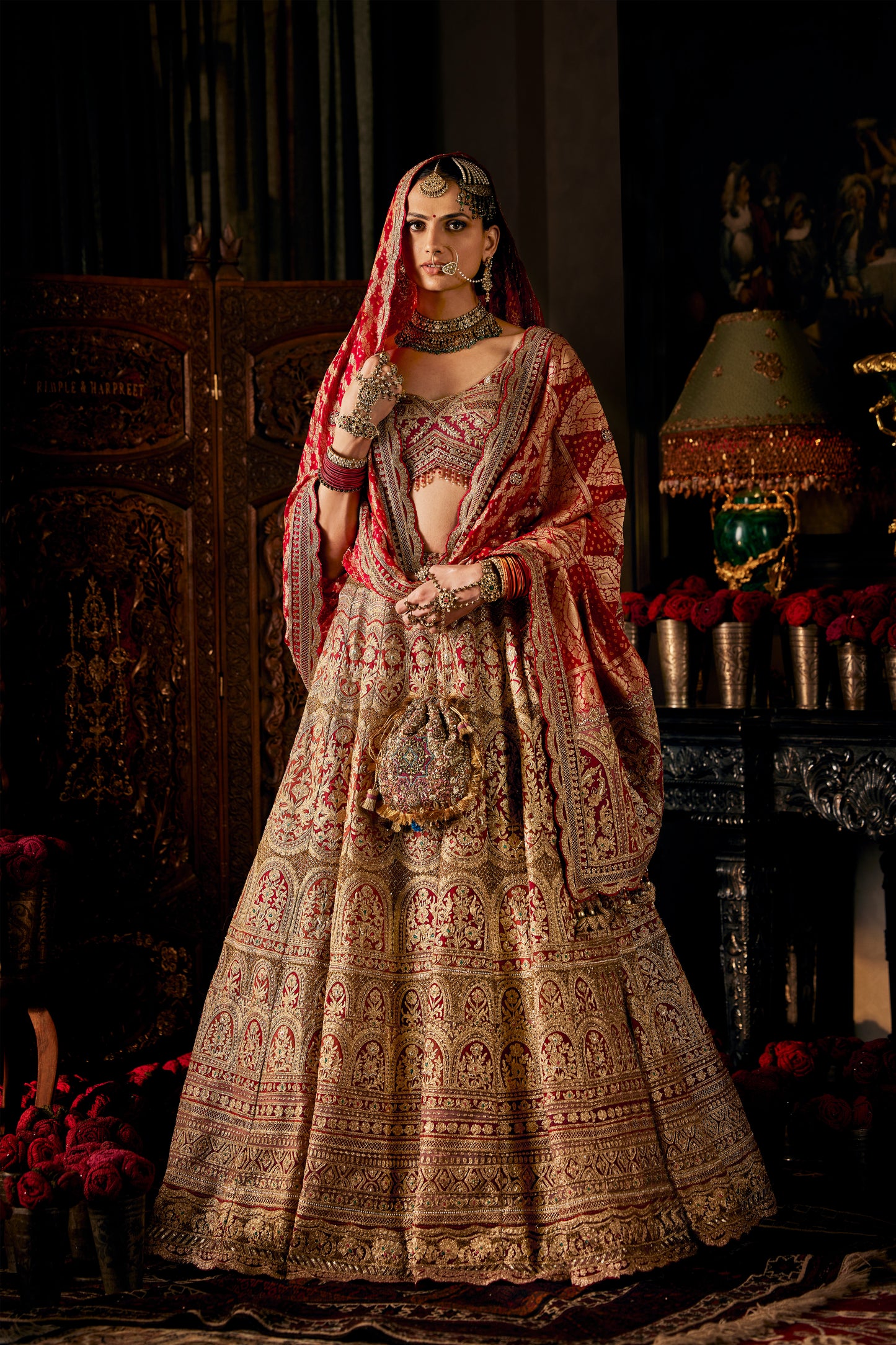 Ruby Red Lehenga