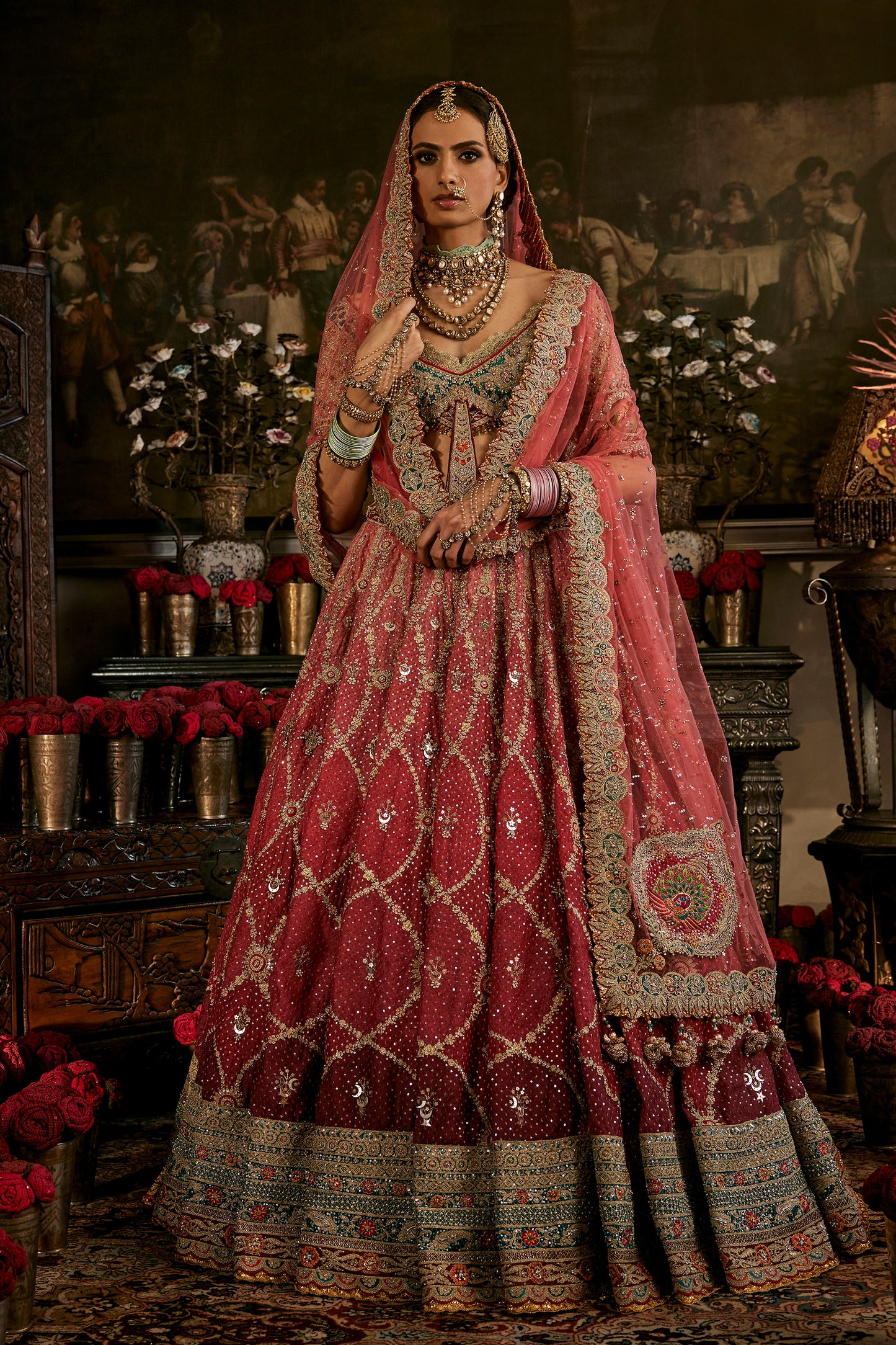 Royal Ruby Silk Lehenga