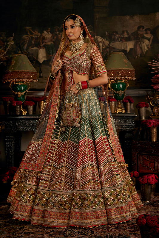 Multi-Hued Gota Lehenga