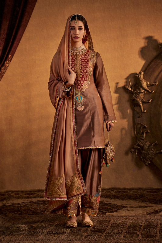 Pecan Brown Kurta Set