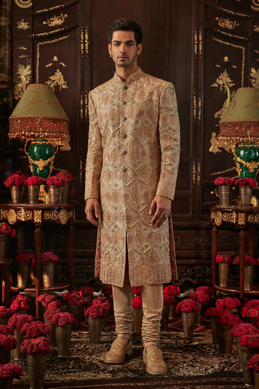 Ivory Prachin-Kari Sherwani