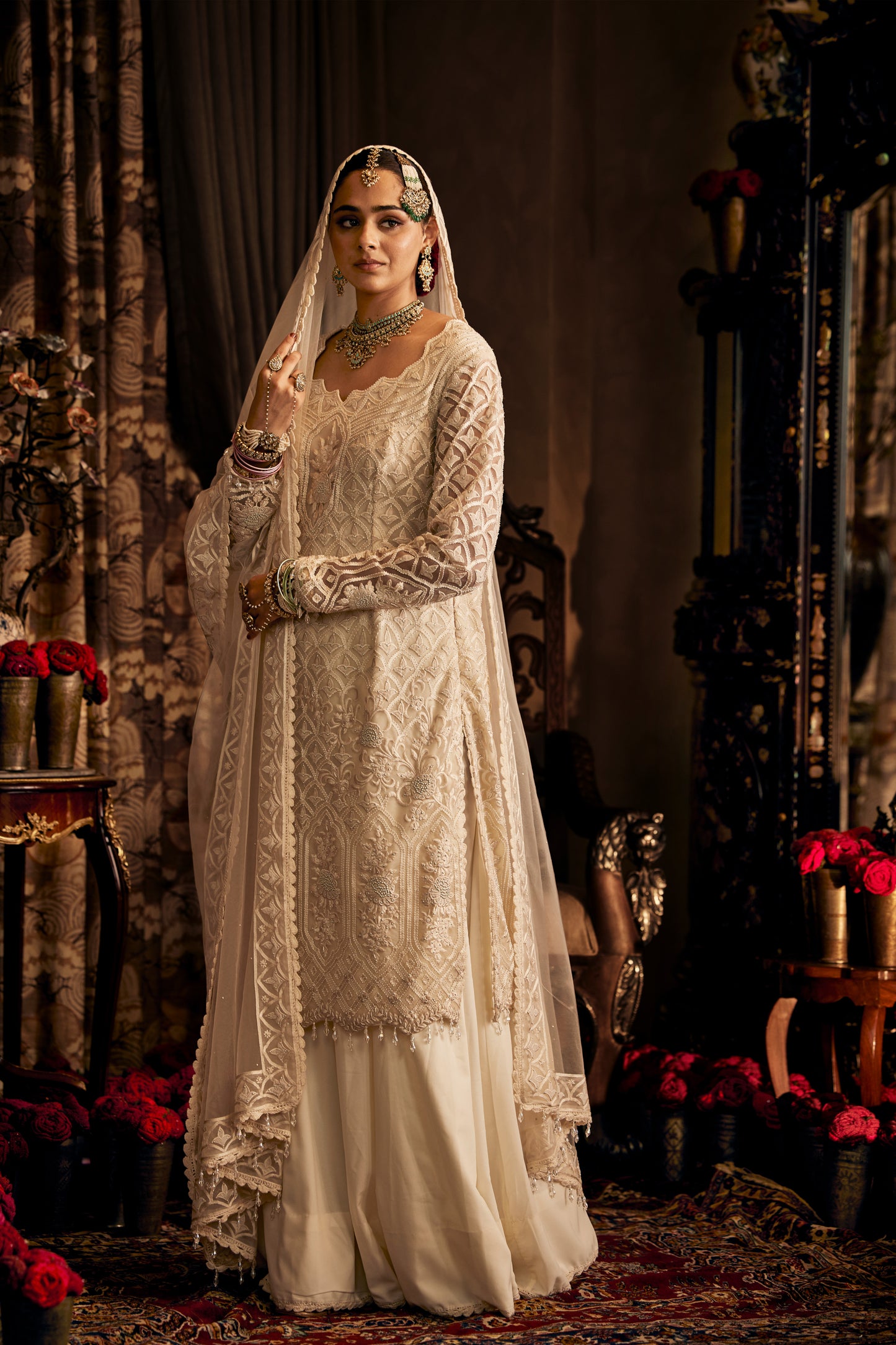 Ivory Tulle Sharara