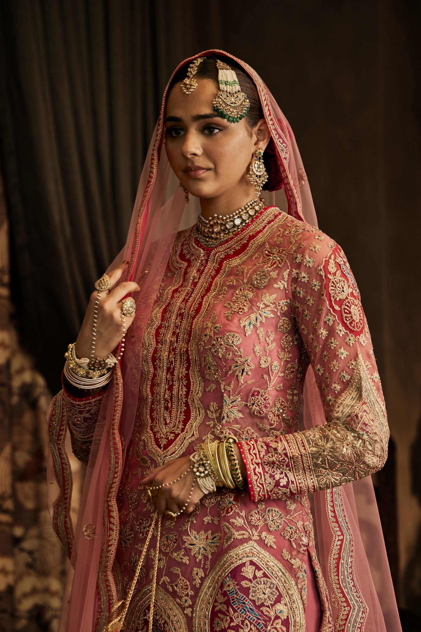 Earthy Pink Kurta and Sharara