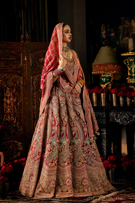 Berry Red Lehenga