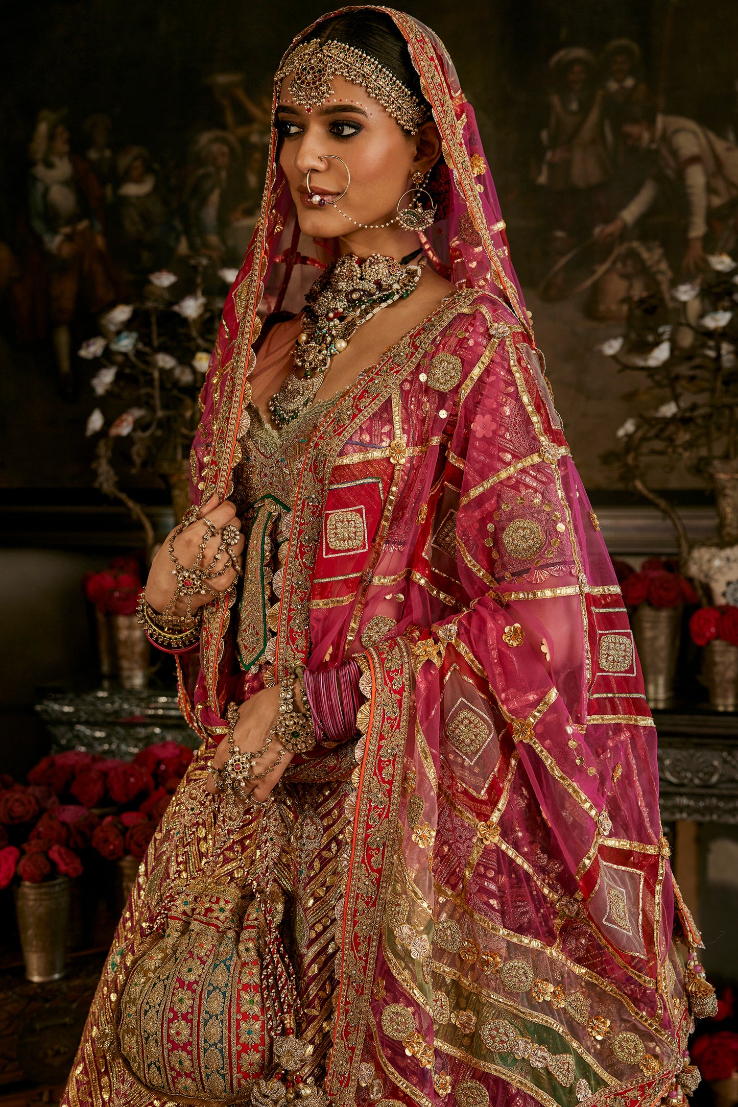 Rani Pink Gota Lehenga