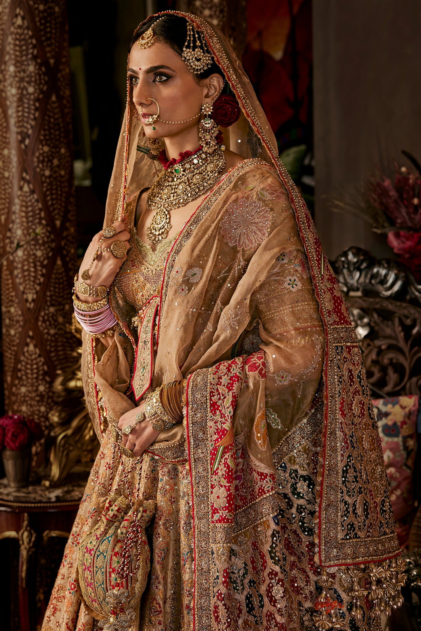 Earthy Gold Lehenga