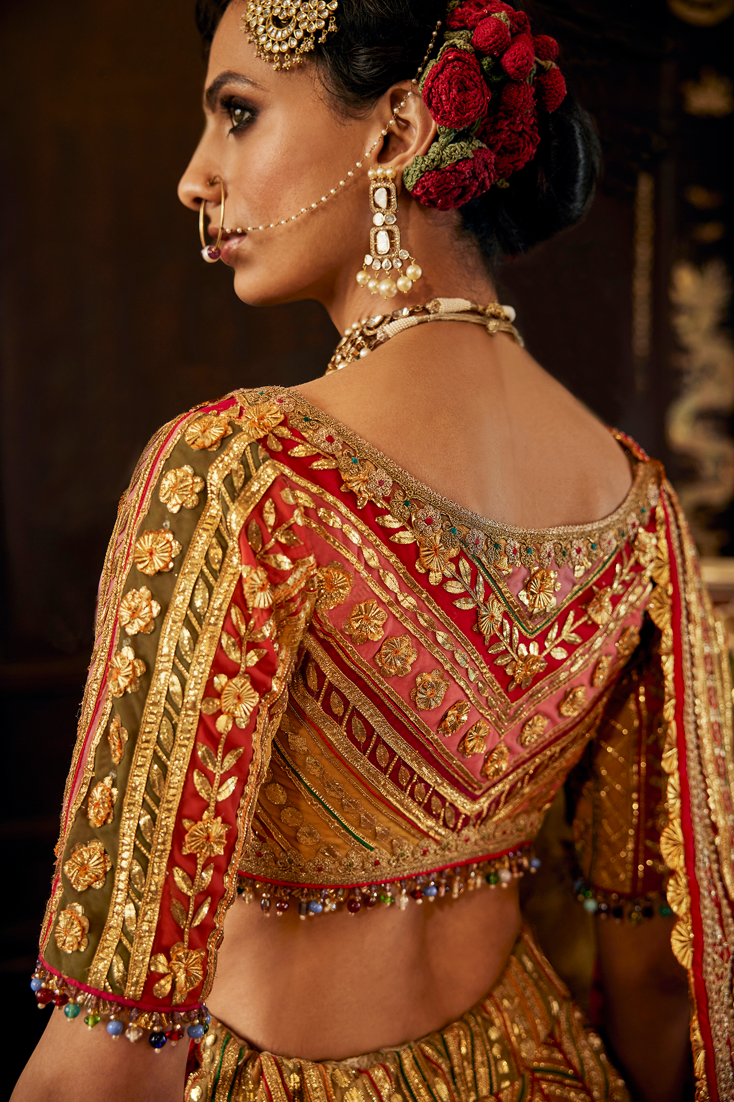 Molten Gold Gota Lehenga