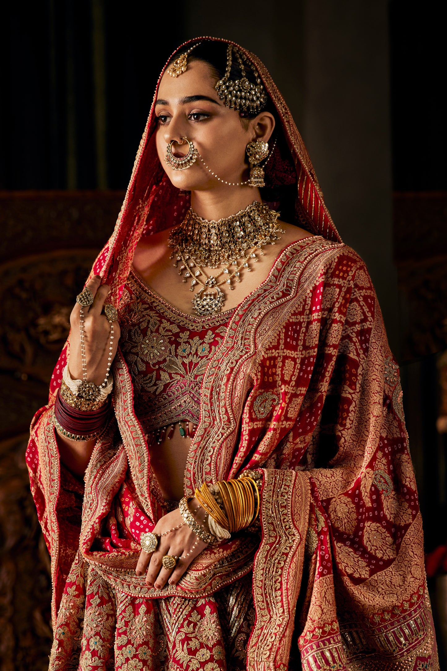 Berry Red Lehenga