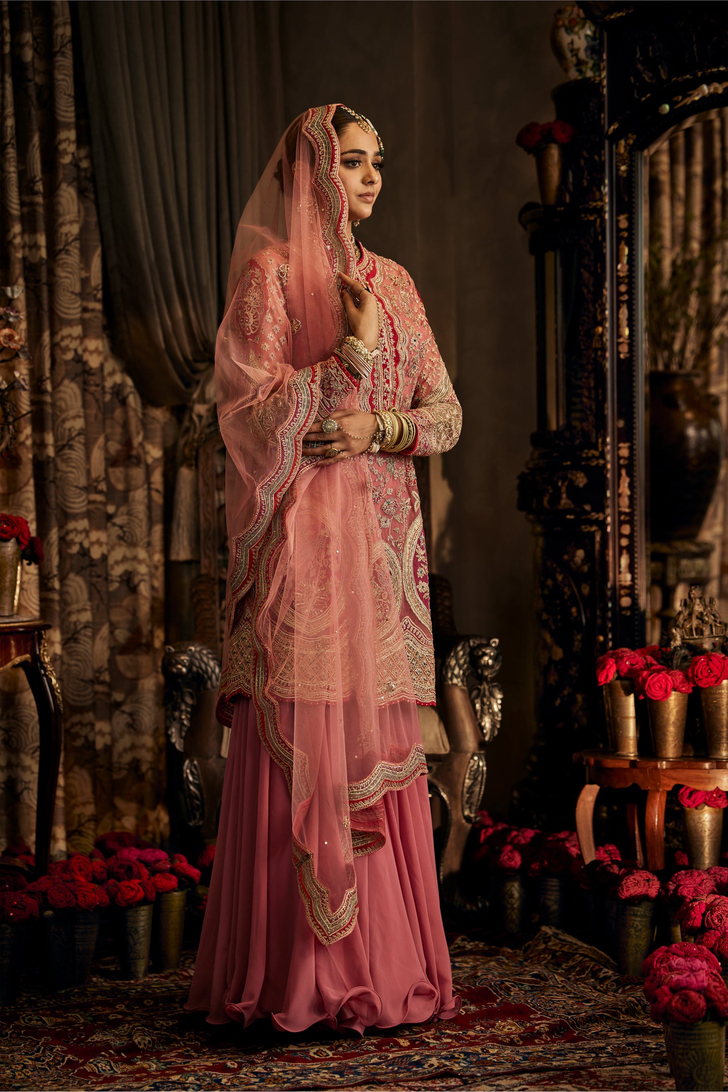 Earthy Pink Kurta and Sharara