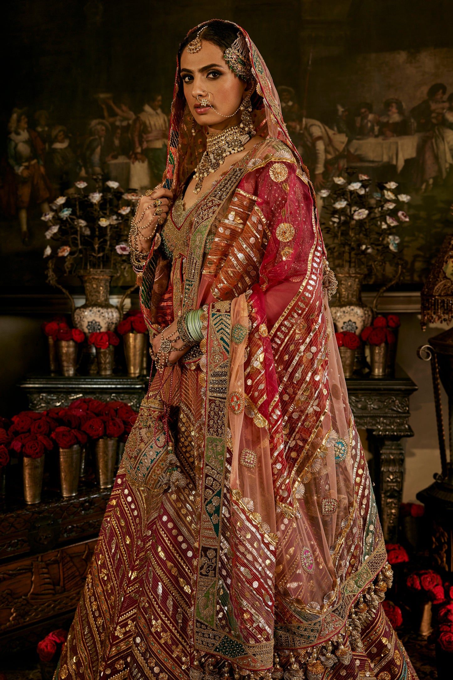 Ruby and Red Gota Lehenga