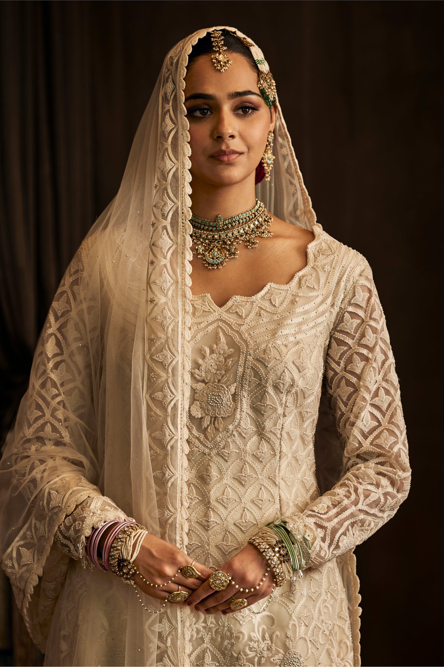 Ivory Tulle Sharara