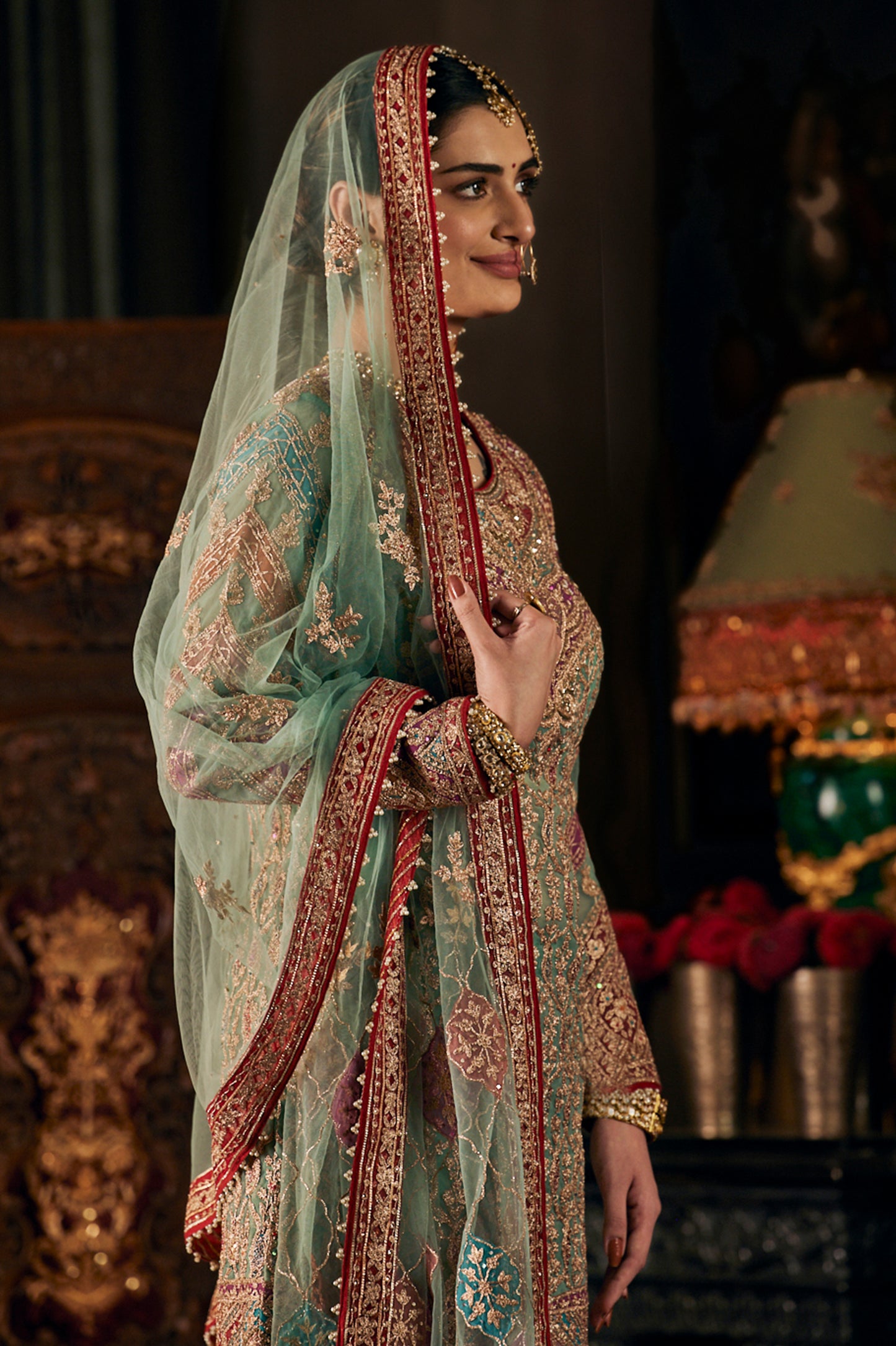 Aqua Blue Sharara