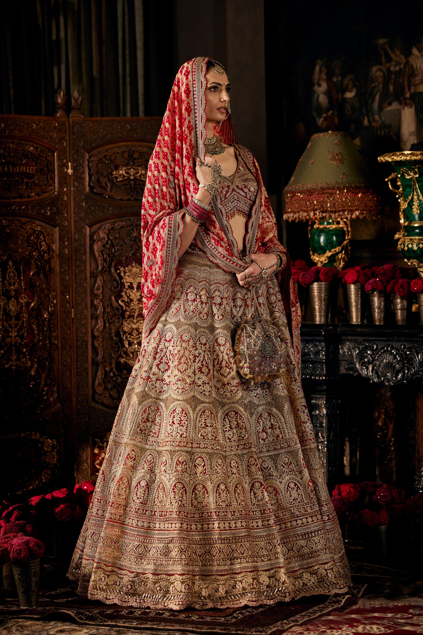 Ruby Red Lehenga