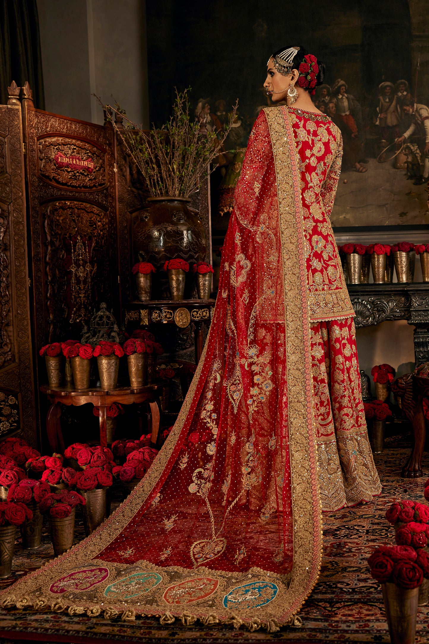 Deep Red Sharara