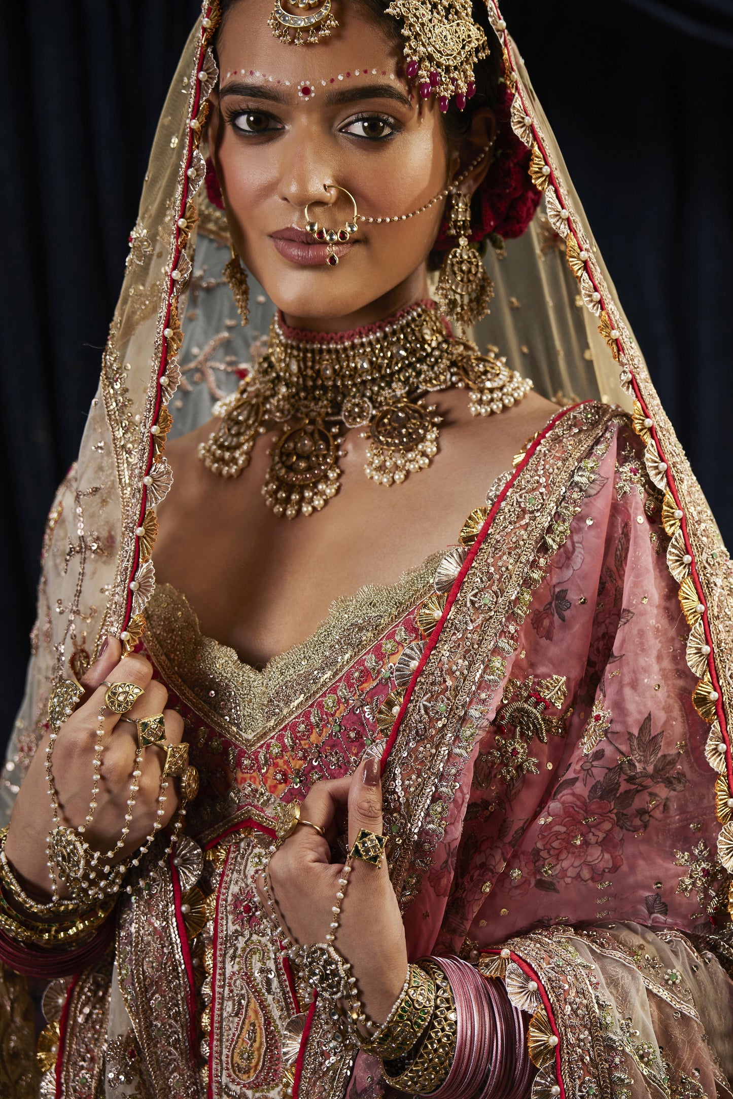 Ivory Silk Lehenga