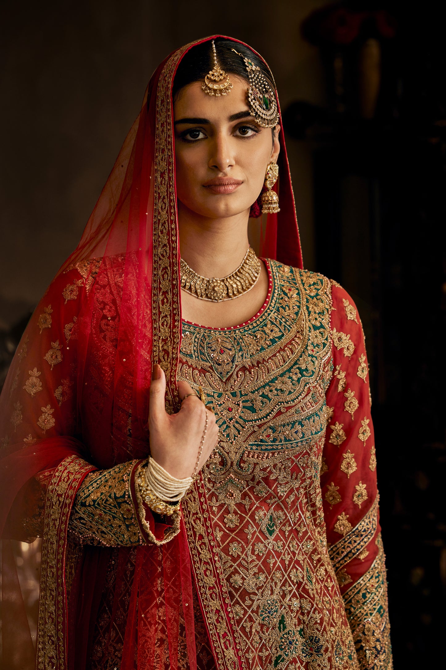 Maroon Red Sharara