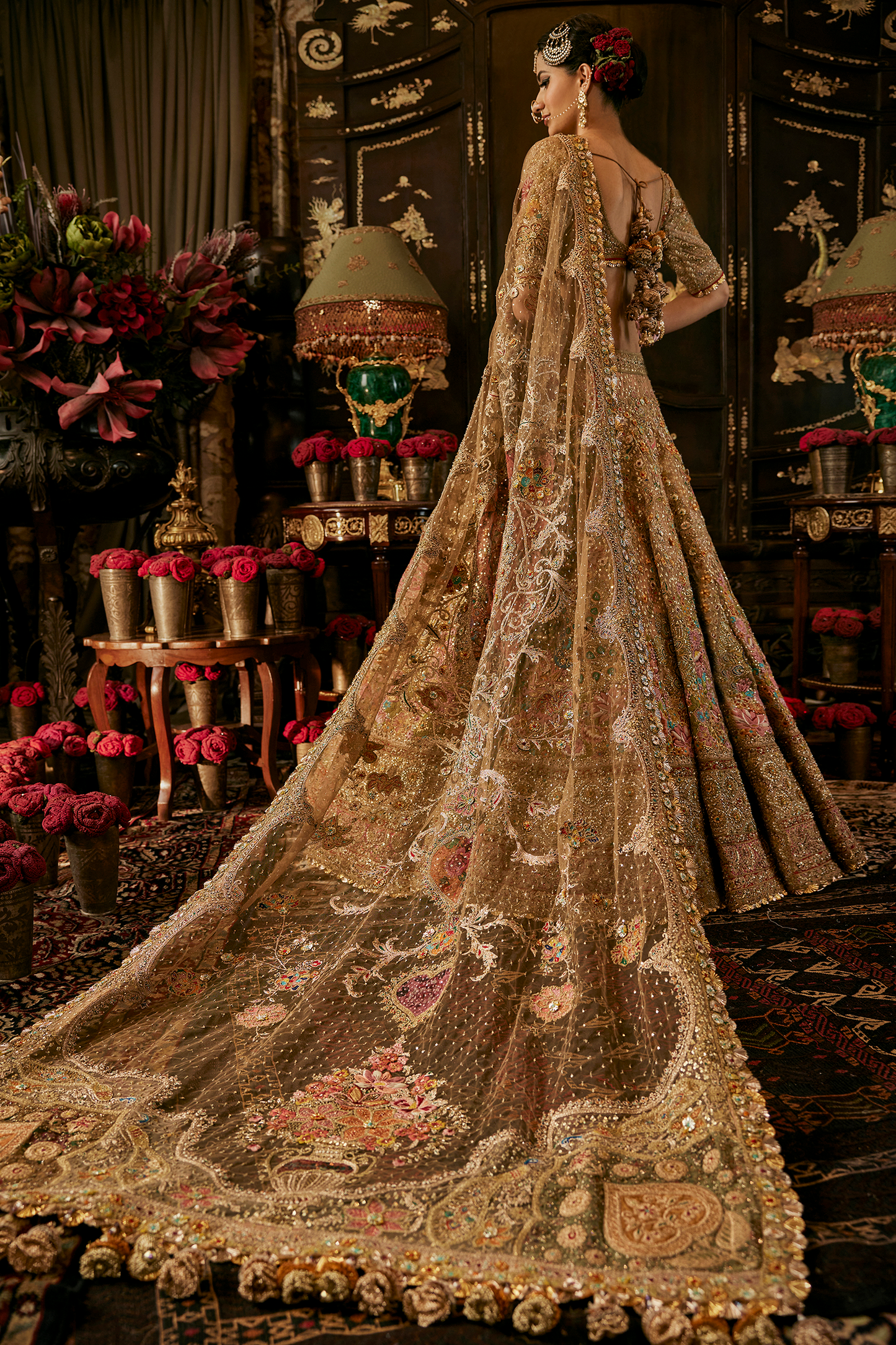 Gold Pichhwai Lehenga