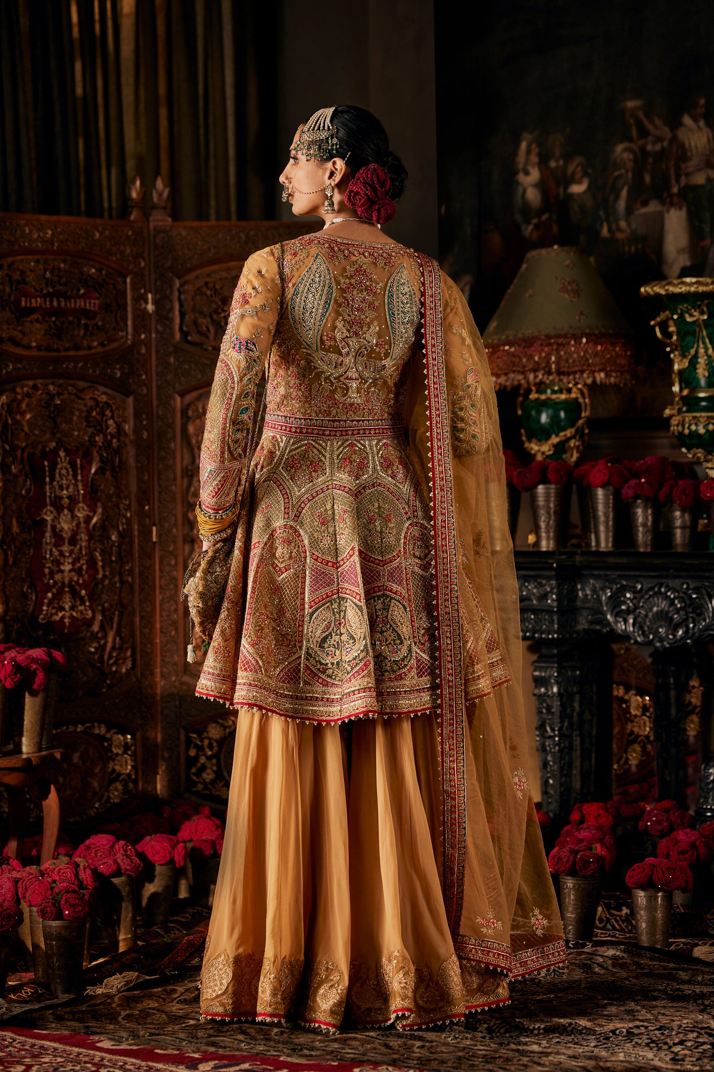 Gold Tulle Sharara