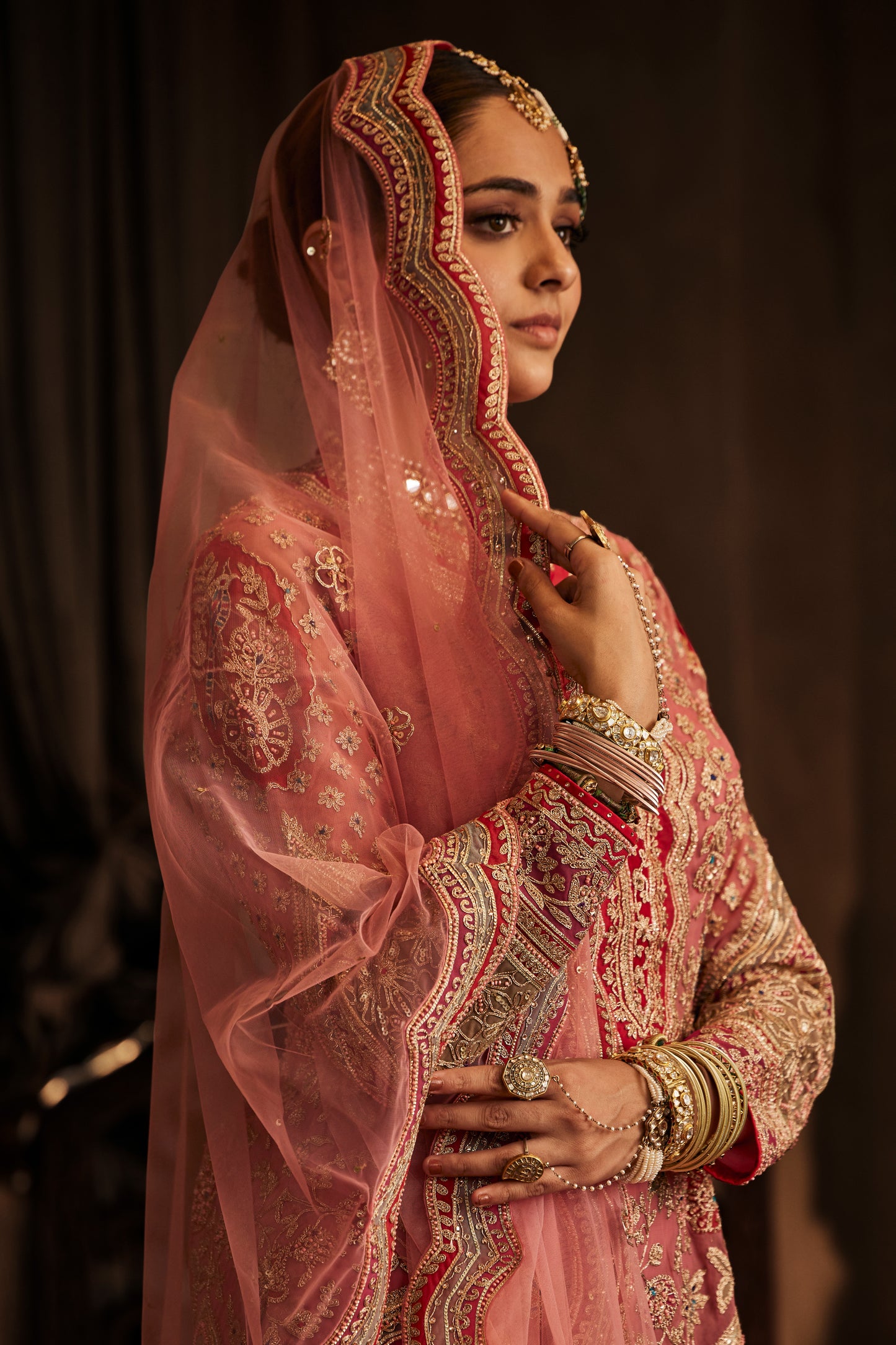 Earthy Pink Kurta and Sharara