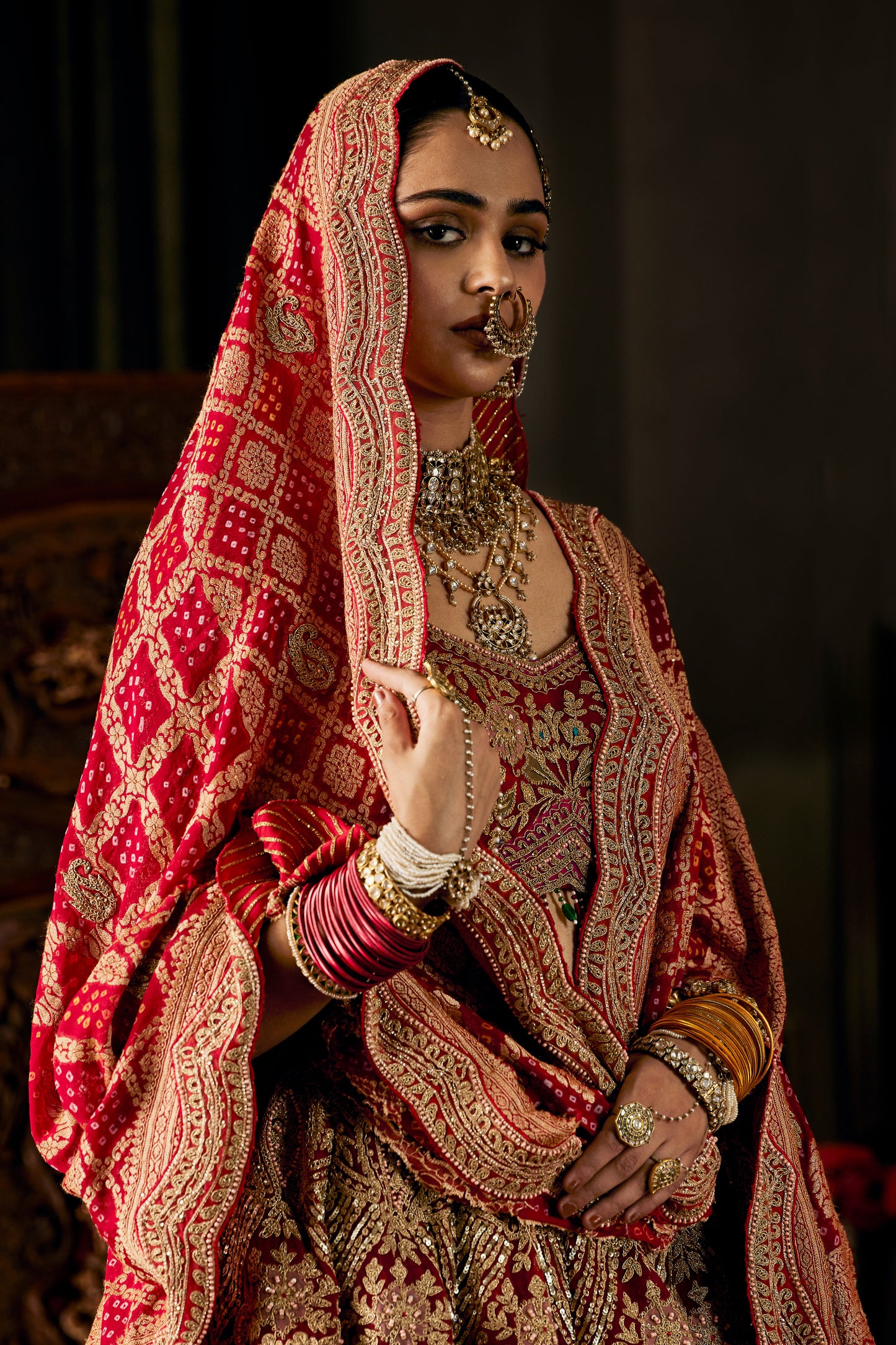 Berry Red Lehenga