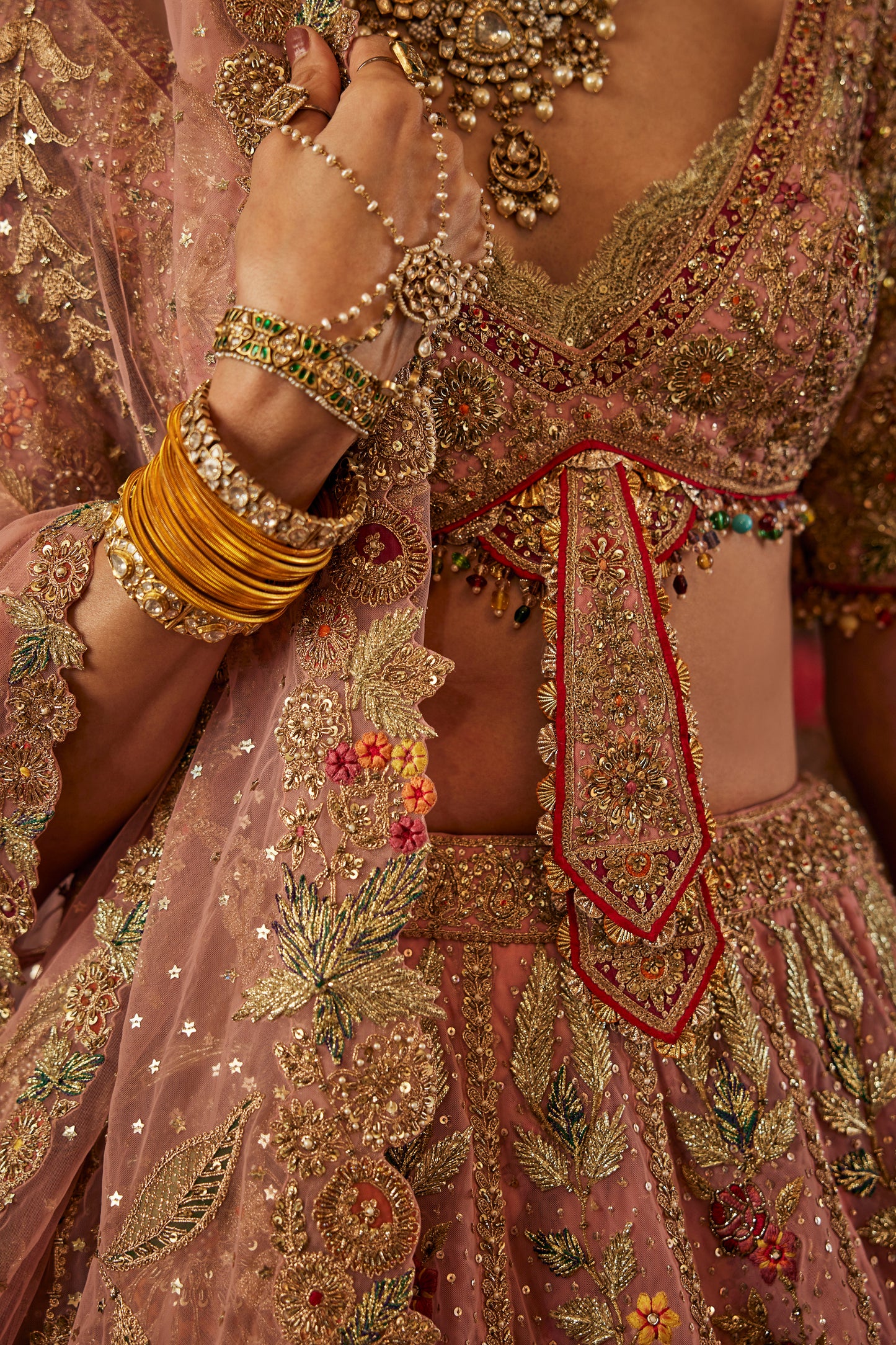 Earthy Pink lehenga