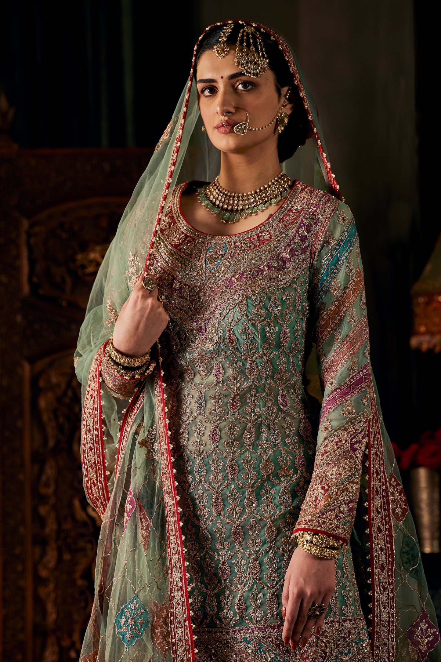 Aqua Blue Sharara