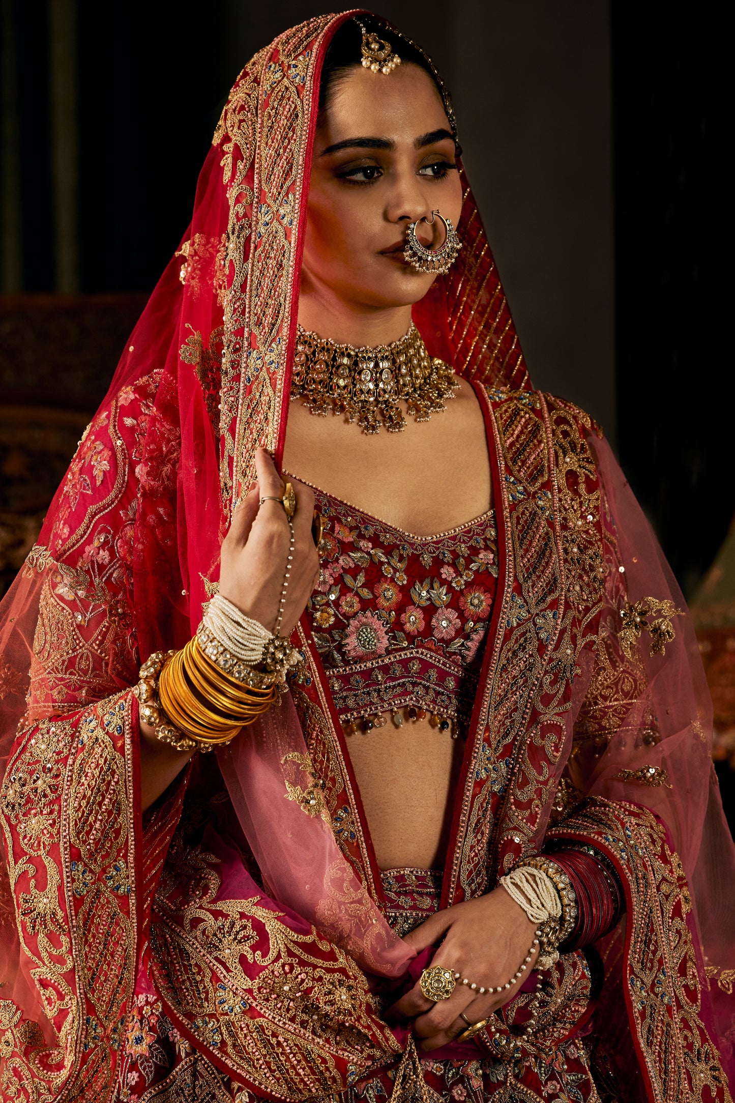 Ruby Red Lehenga