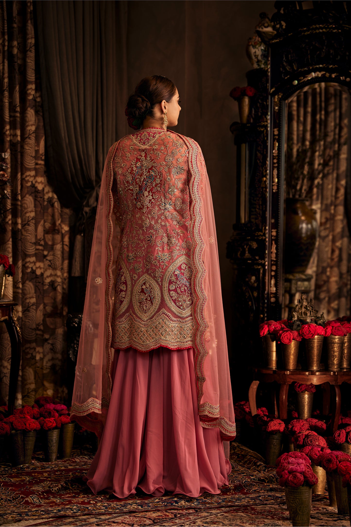 Earthy Pink Kurta and Sharara