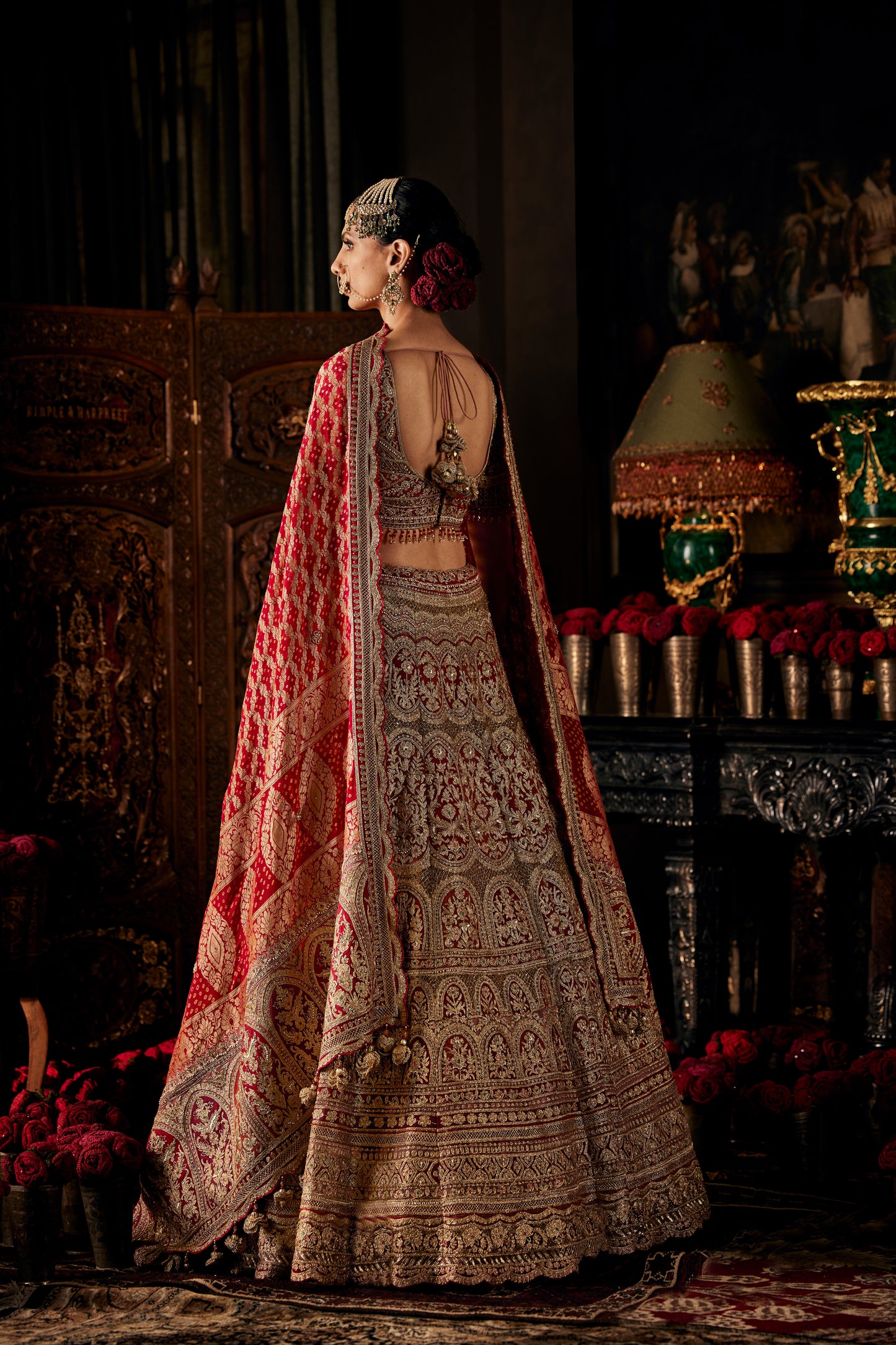 Ruby Red Lehenga