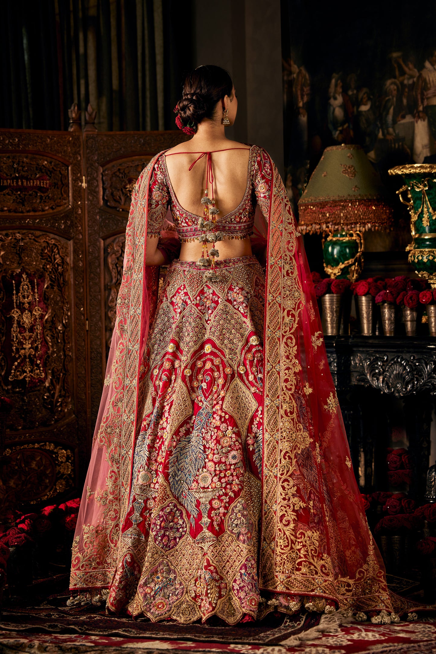 Ruby Red Lehenga