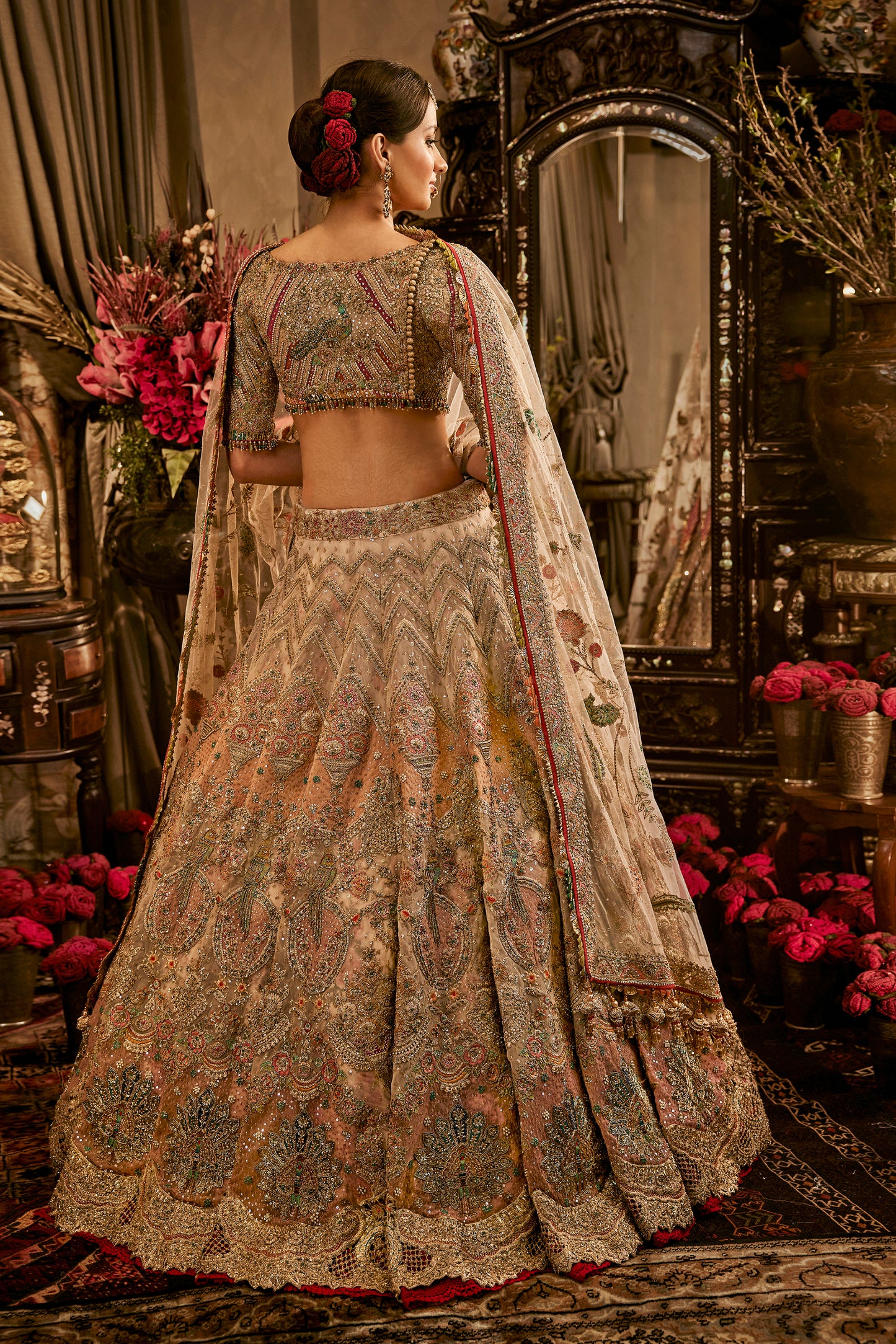 Blush Pink Tulle Lehenga