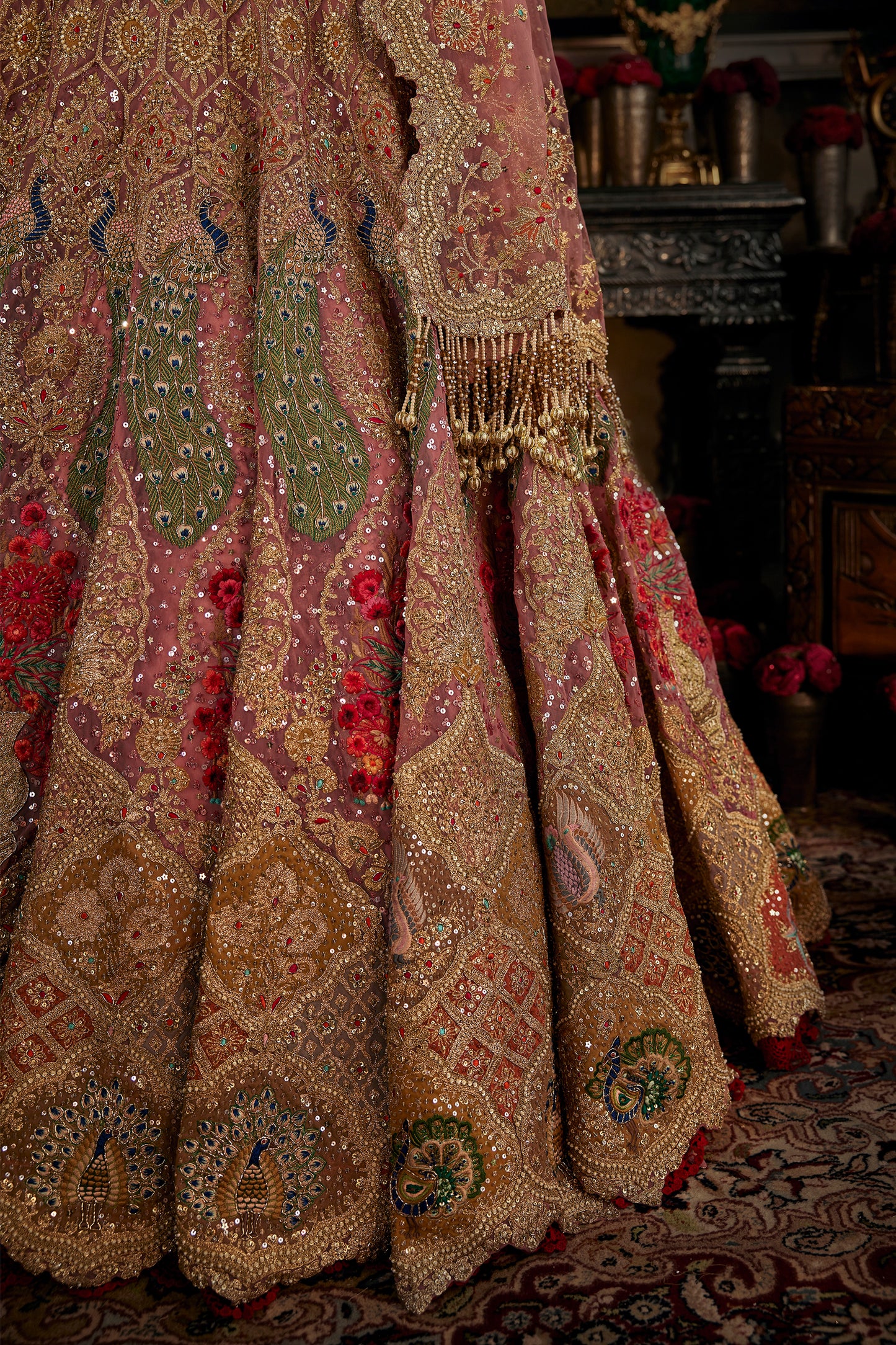 Francaise Pink Lehenga