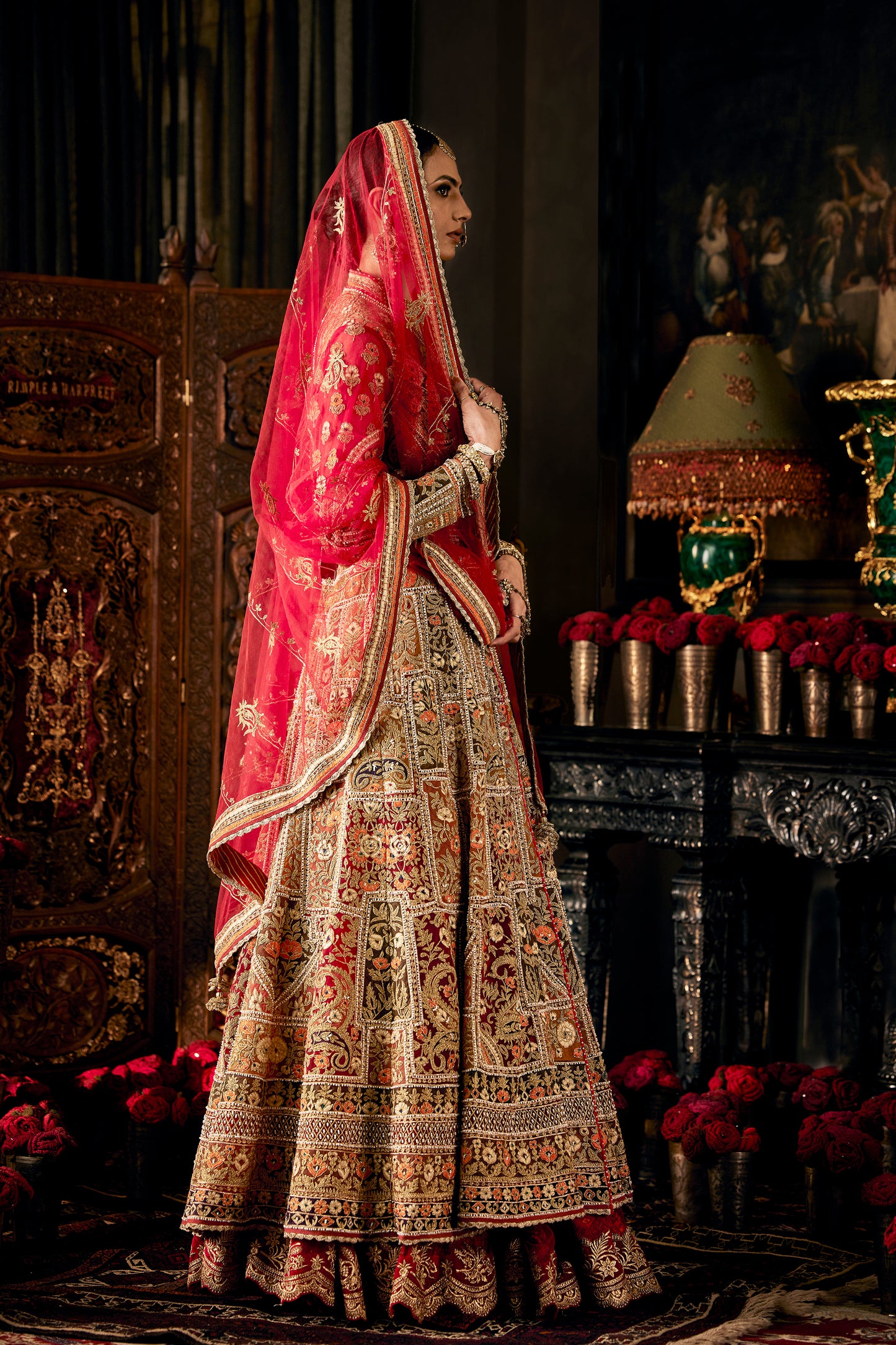 Red Tulle Jacket Skirt