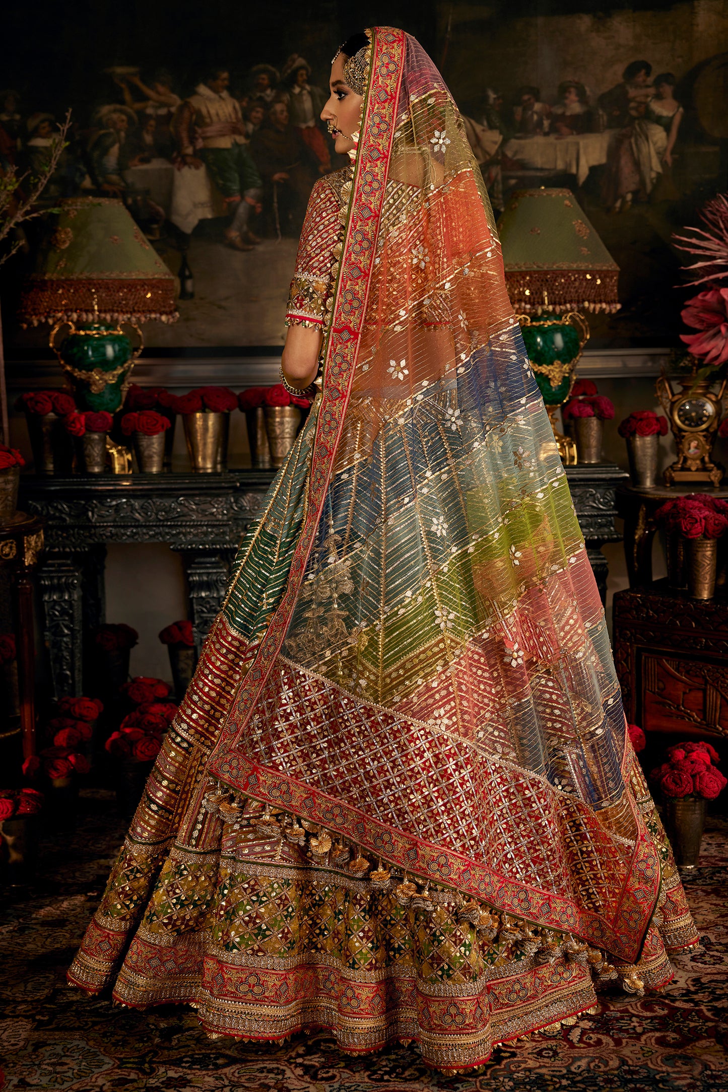 Multi-Hued Gota Lehenga