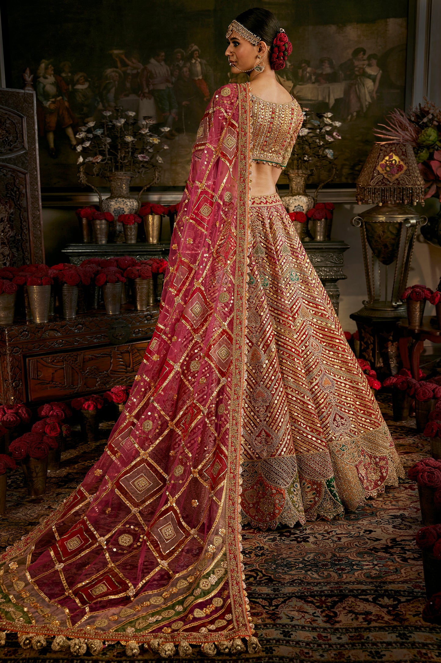 Rani Pink Gota Lehenga