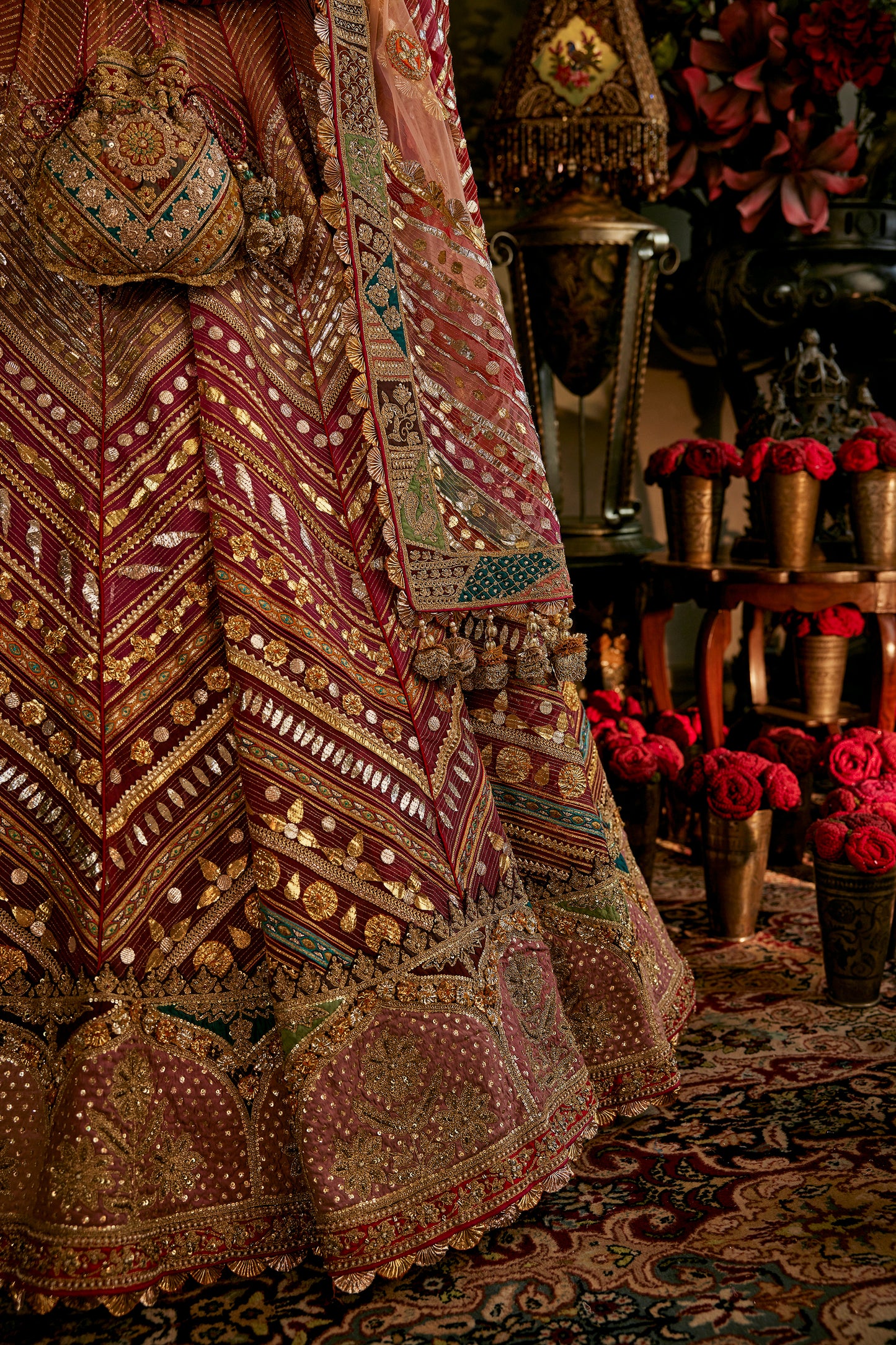 Ruby and Red Gota Lehenga