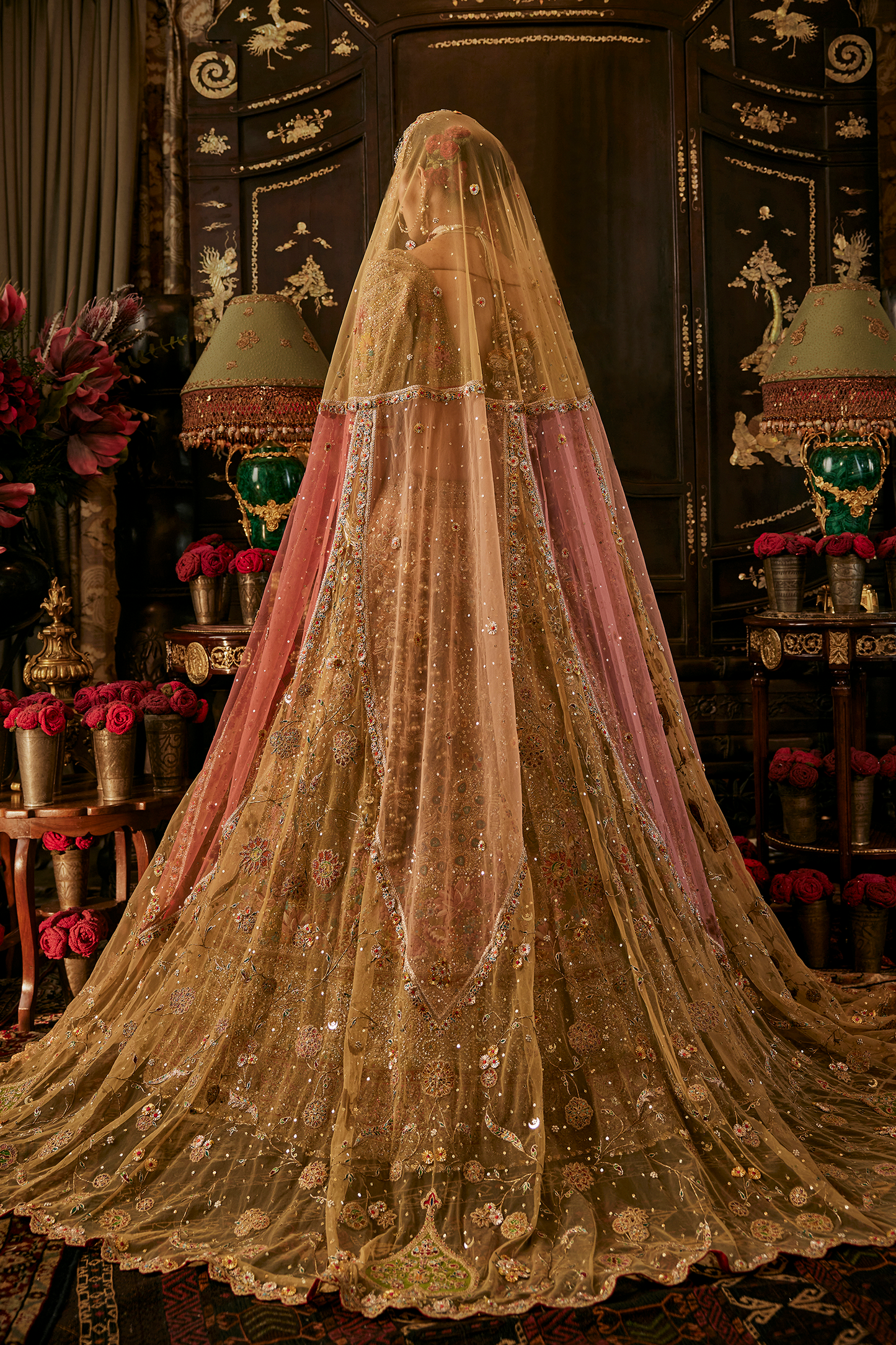 Gold Pichhwai Lehenga